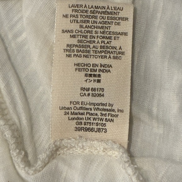 Free People Free Bird Embroidered Hi Lo Peasant Top Sz L Flowy Boho Renaissance‎ - Picture 10 of 13